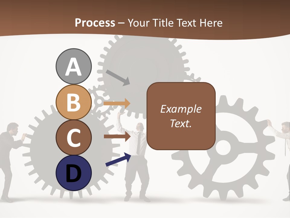 Team Work On The Project PowerPoint Template