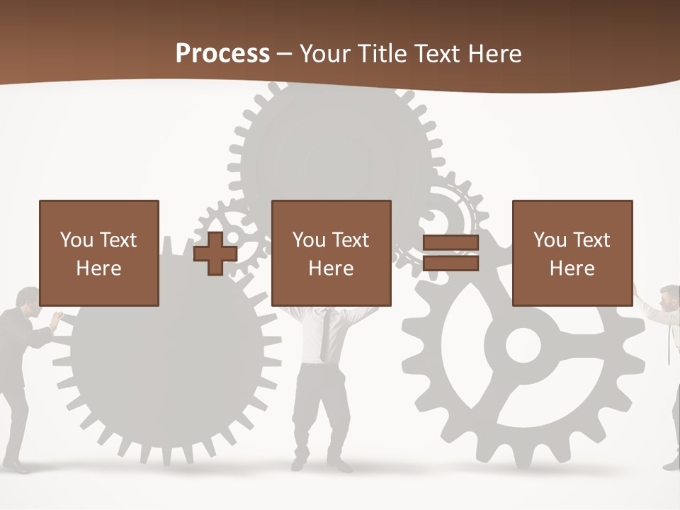 Team Work On The Project PowerPoint Template
