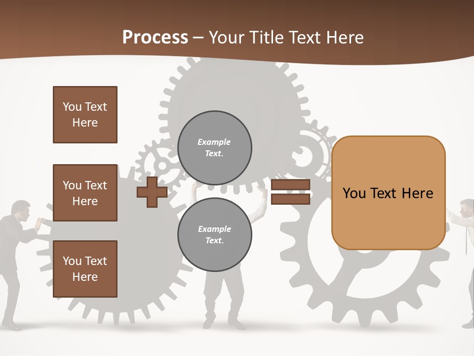 Team Work On The Project PowerPoint Template