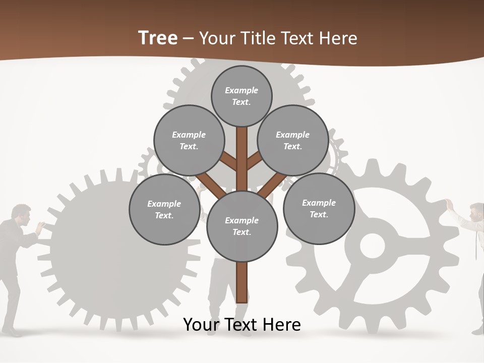 Team Work On The Project PowerPoint Template