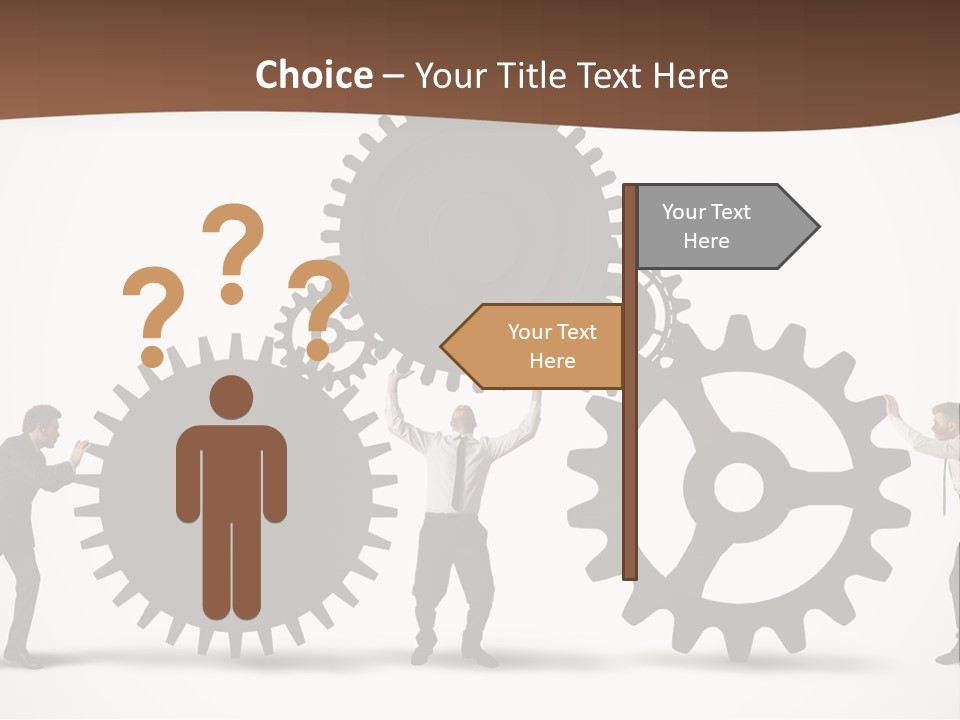 Team Work On The Project PowerPoint Template