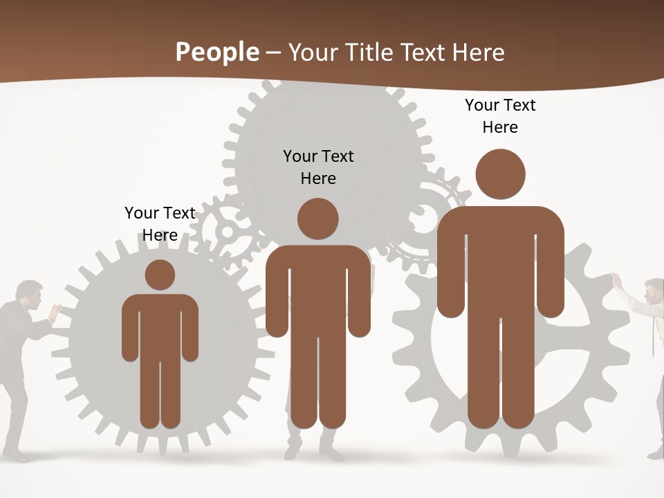 Team Work On The Project PowerPoint Template