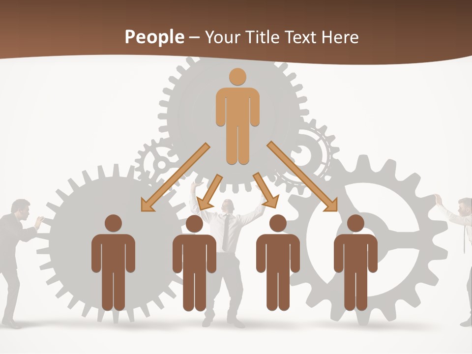 Team Work On The Project PowerPoint Template