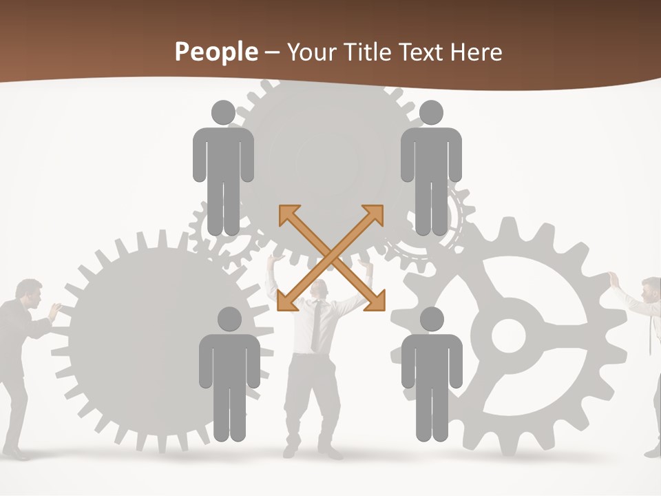 Team Work On The Project PowerPoint Template