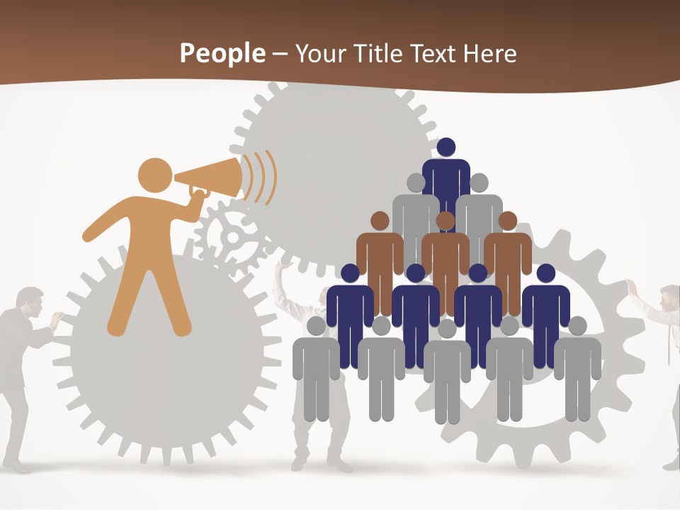 Team Work On The Project PowerPoint Template