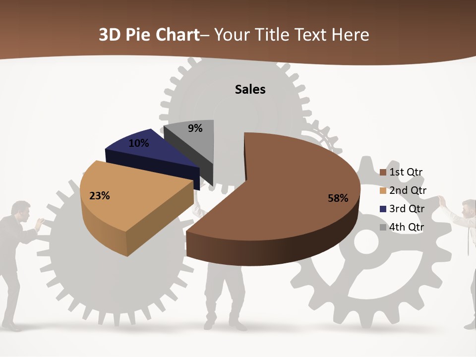 Team Work On The Project PowerPoint Template