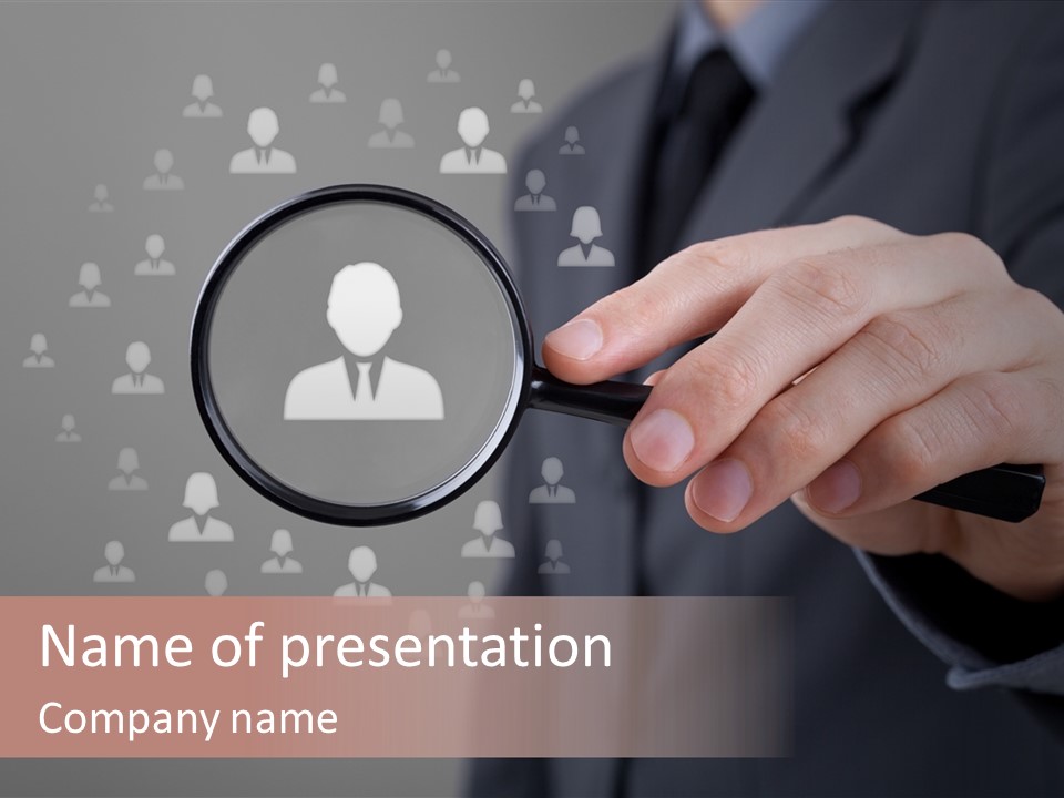 Search For A Person PowerPoint Template