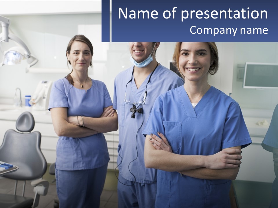 Team Of Dentists PowerPoint Template