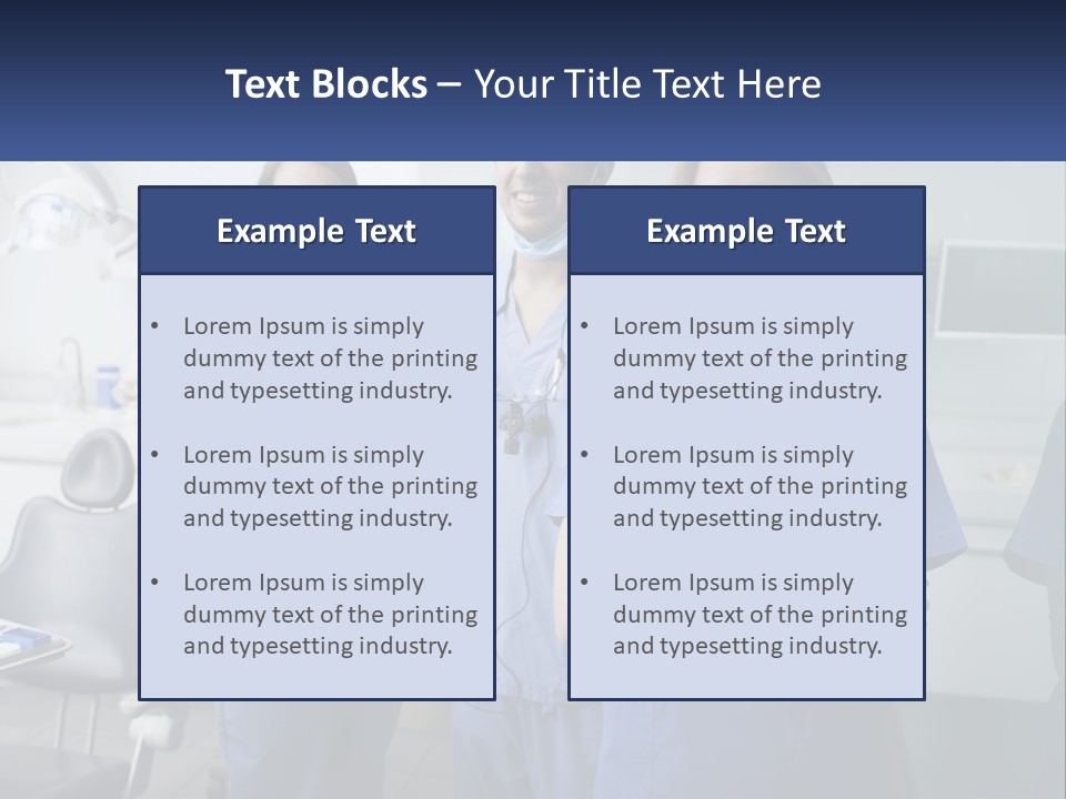 Team Of Dentists PowerPoint Template