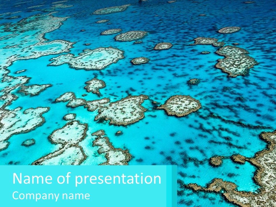 Stock Foto Islands In The Sea From A Height PowerPoint Template