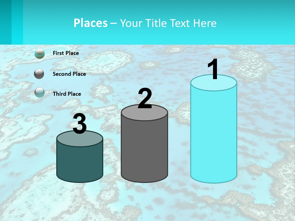 Stock Foto Islands In The Sea From A Height PowerPoint Template