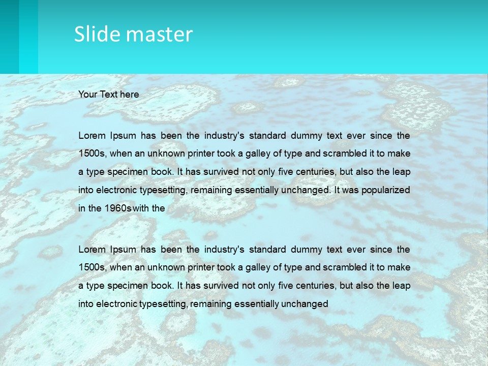 Stock Foto Islands In The Sea From A Height PowerPoint Template
