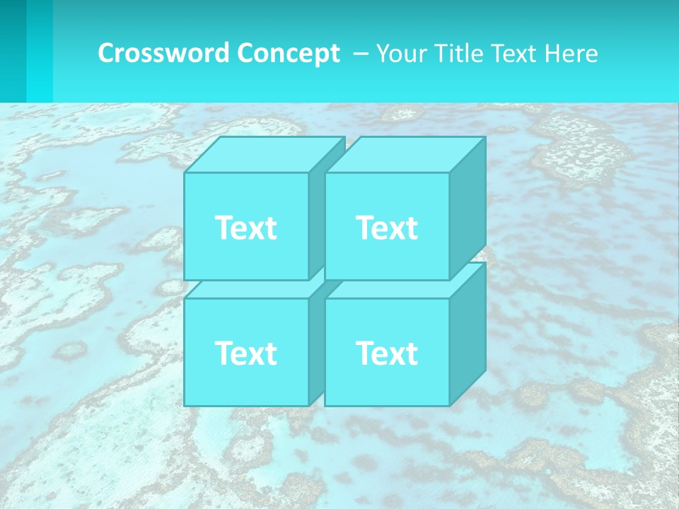 Stock Foto Islands In The Sea From A Height PowerPoint Template