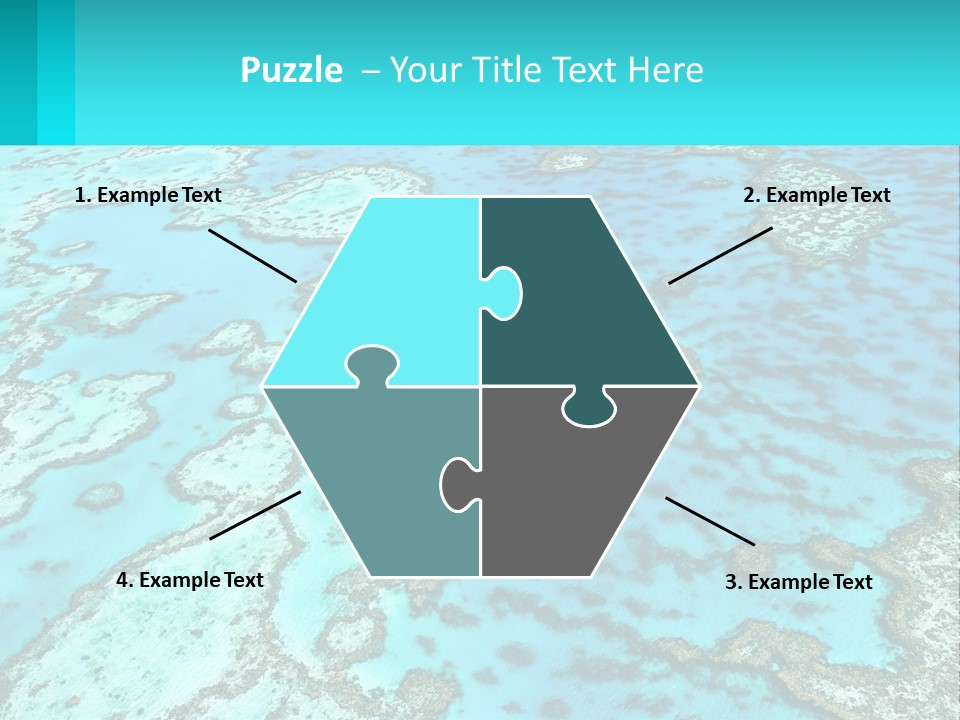 Stock Foto Islands In The Sea From A Height PowerPoint Template