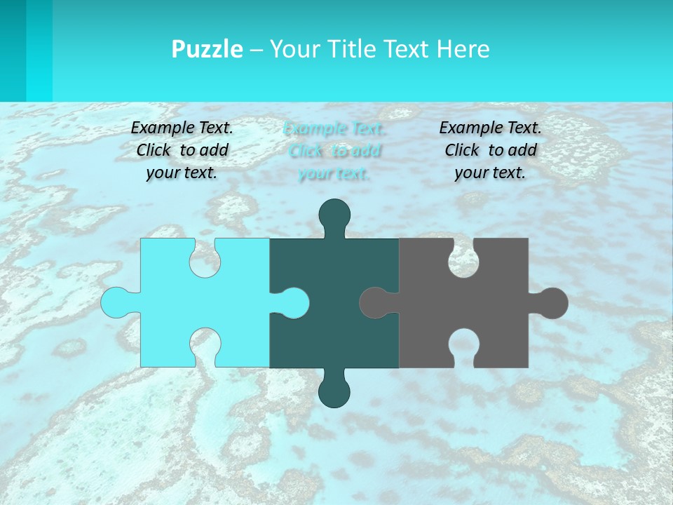 Stock Foto Islands In The Sea From A Height PowerPoint Template