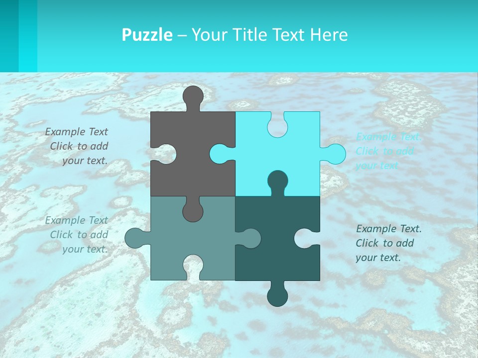 Stock Foto Islands In The Sea From A Height PowerPoint Template