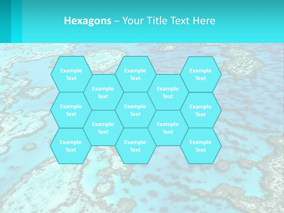 Stock Foto Islands In The Sea From A Height PowerPoint Template