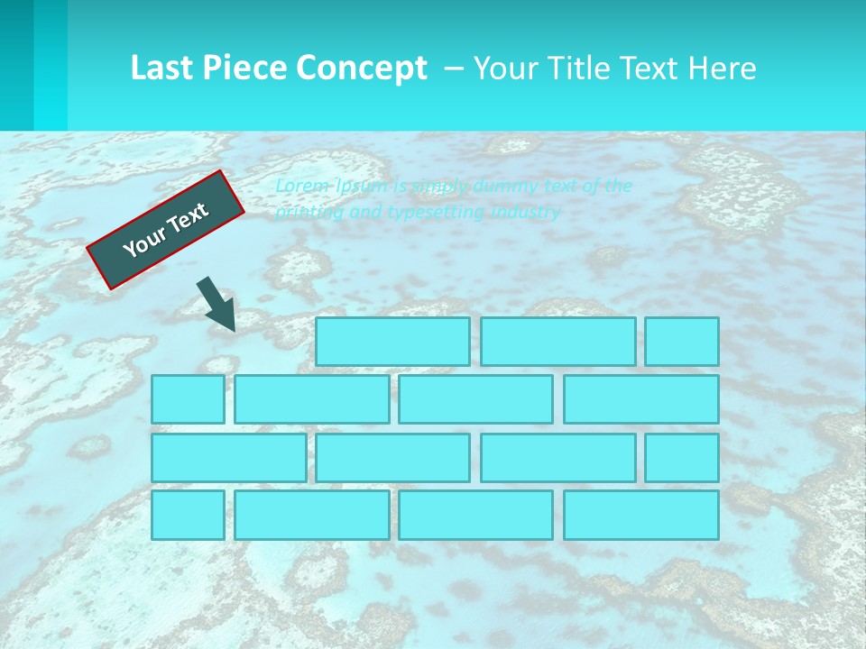 Stock Foto Islands In The Sea From A Height PowerPoint Template