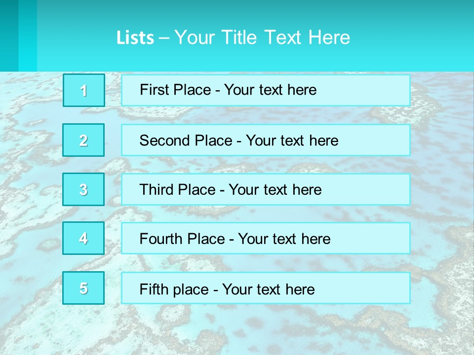 Stock Foto Islands In The Sea From A Height PowerPoint Template
