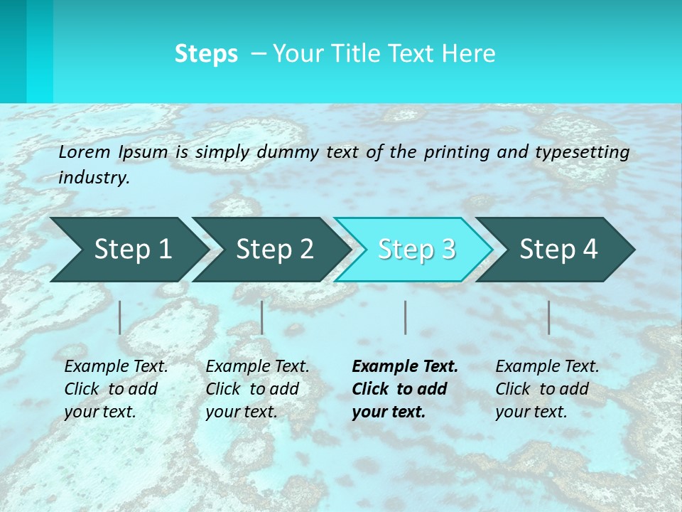 Stock Foto Islands In The Sea From A Height PowerPoint Template