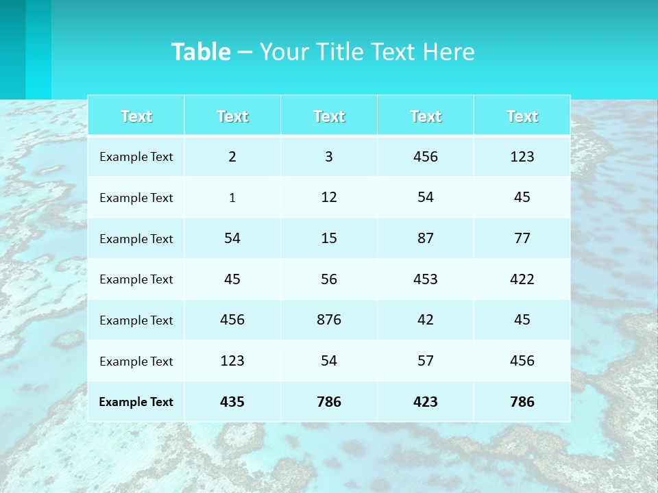 Stock Foto Islands In The Sea From A Height PowerPoint Template
