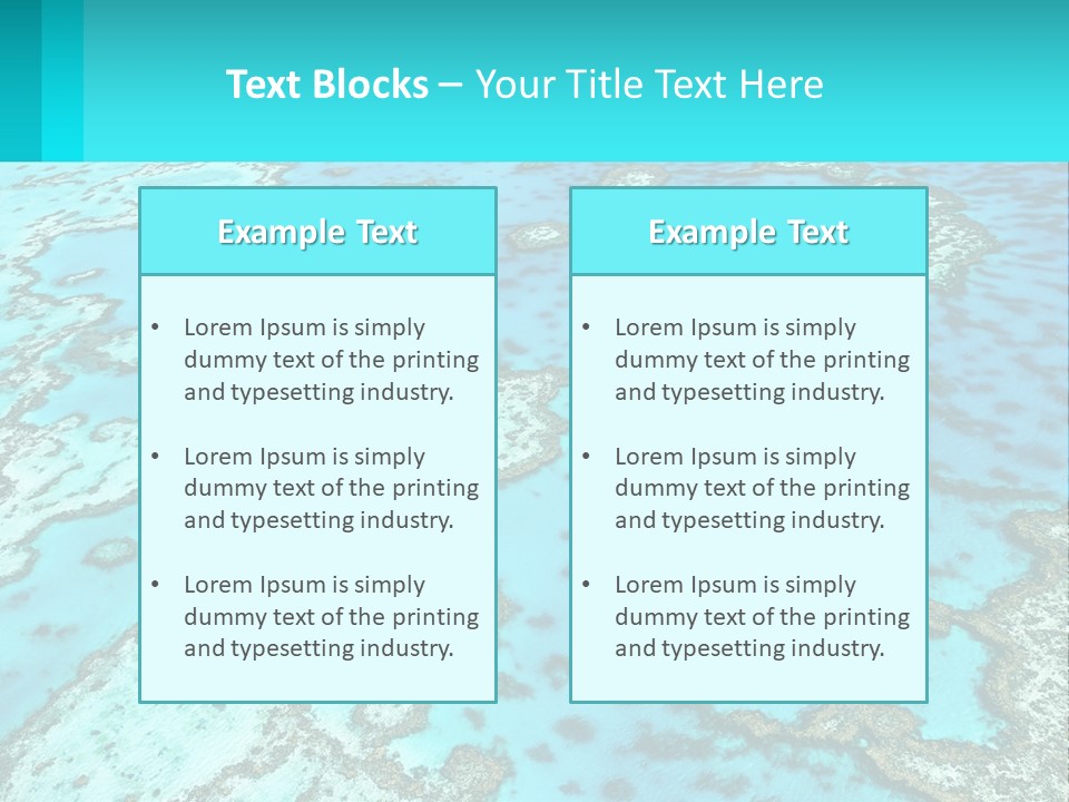 Stock Foto Islands In The Sea From A Height PowerPoint Template
