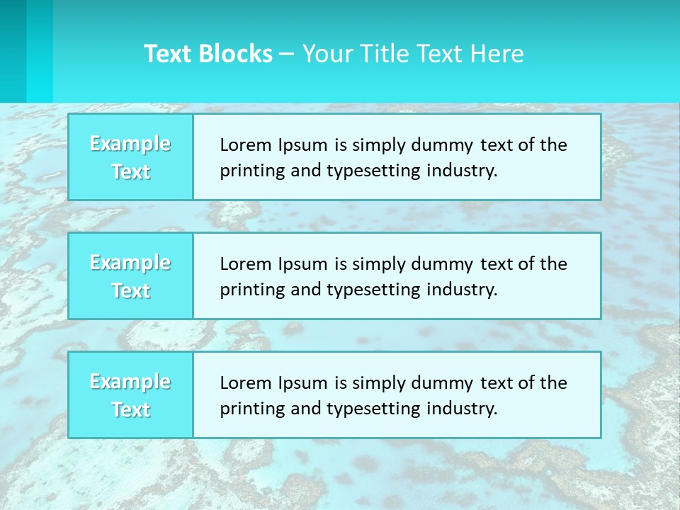 Stock Foto Islands In The Sea From A Height PowerPoint Template