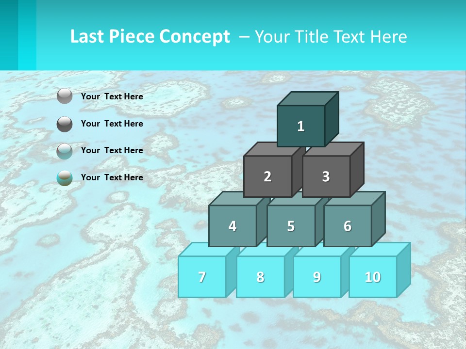 Stock Foto Islands In The Sea From A Height PowerPoint Template