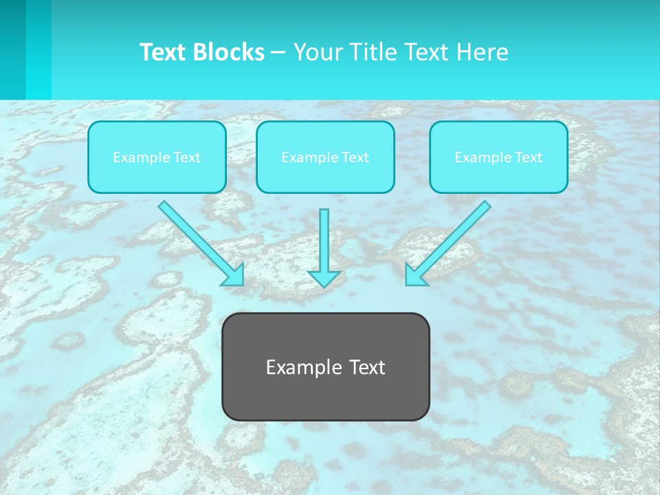 Stock Foto Islands In The Sea From A Height PowerPoint Template