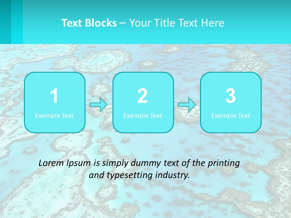 Stock Foto Islands In The Sea From A Height PowerPoint Template