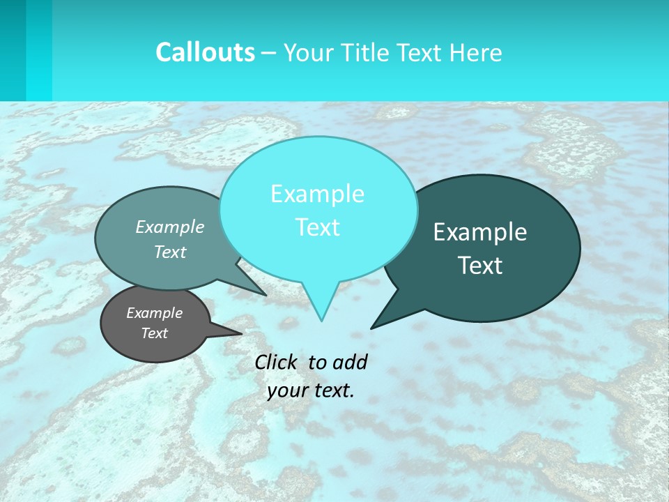 Stock Foto Islands In The Sea From A Height PowerPoint Template