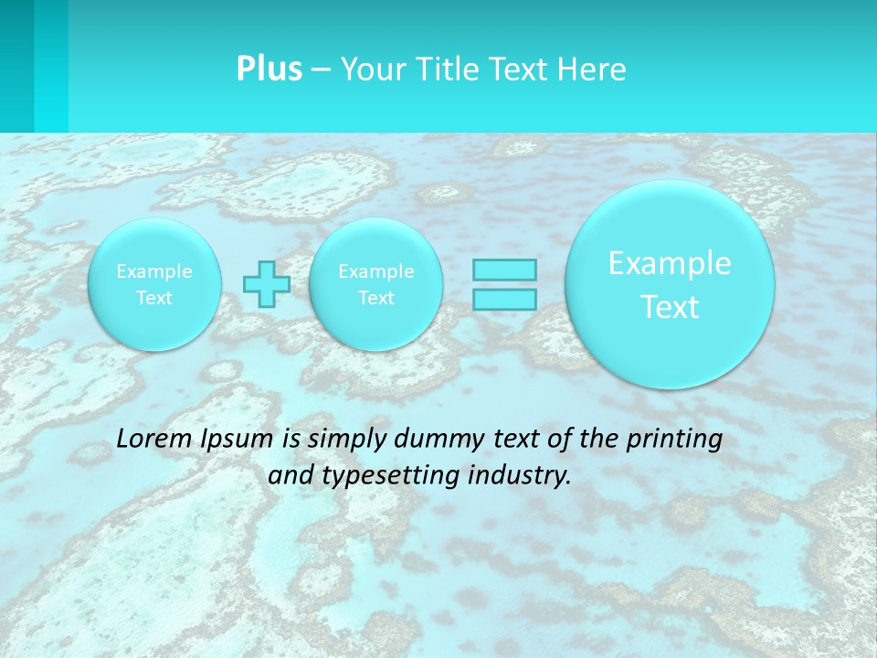 Stock Foto Islands In The Sea From A Height PowerPoint Template
