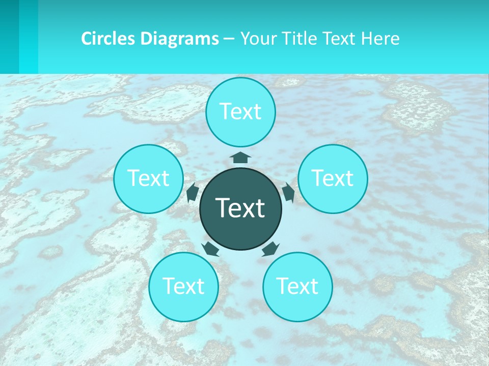 Stock Foto Islands In The Sea From A Height PowerPoint Template