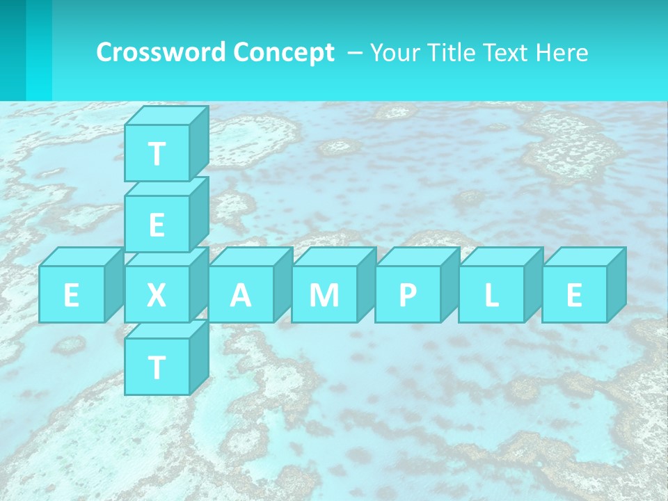 Stock Foto Islands In The Sea From A Height PowerPoint Template