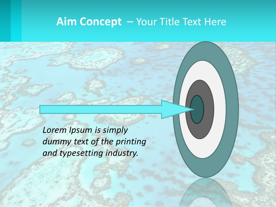 Stock Foto Islands In The Sea From A Height PowerPoint Template