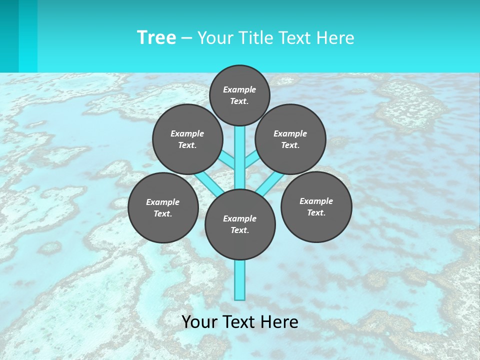 Stock Foto Islands In The Sea From A Height PowerPoint Template