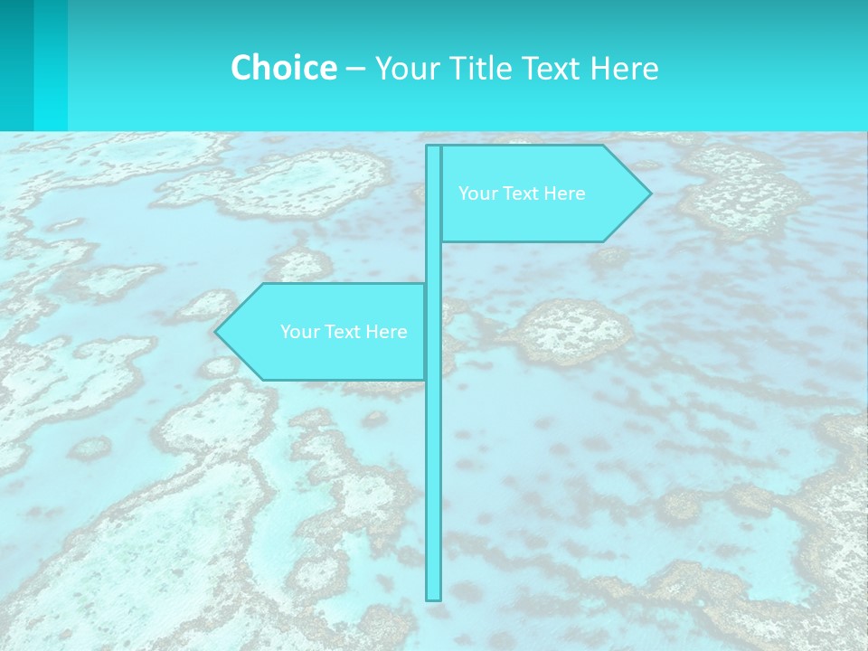 Stock Foto Islands In The Sea From A Height PowerPoint Template
