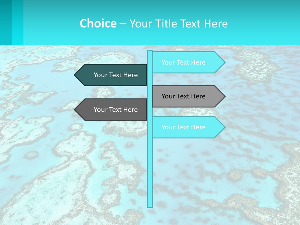 Stock Foto Islands In The Sea From A Height PowerPoint Template