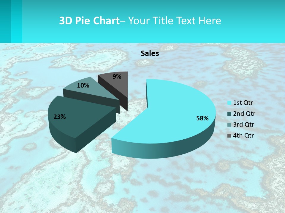 Stock Foto Islands In The Sea From A Height PowerPoint Template