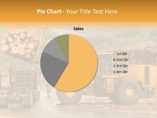 Tractor Loading Forest PowerPoint Template