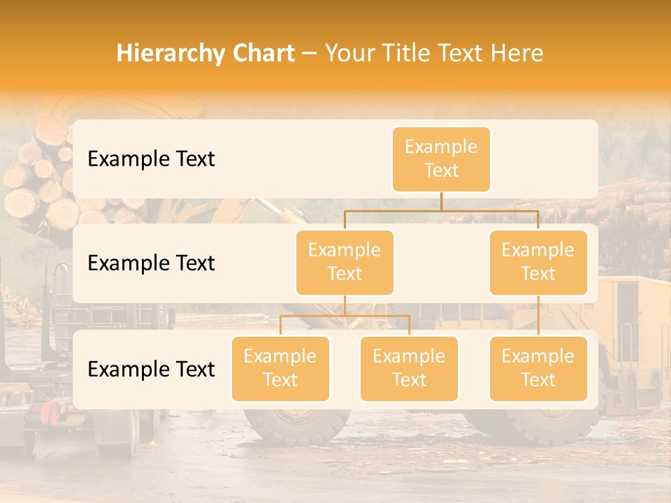 Tractor Loading Forest PowerPoint Template