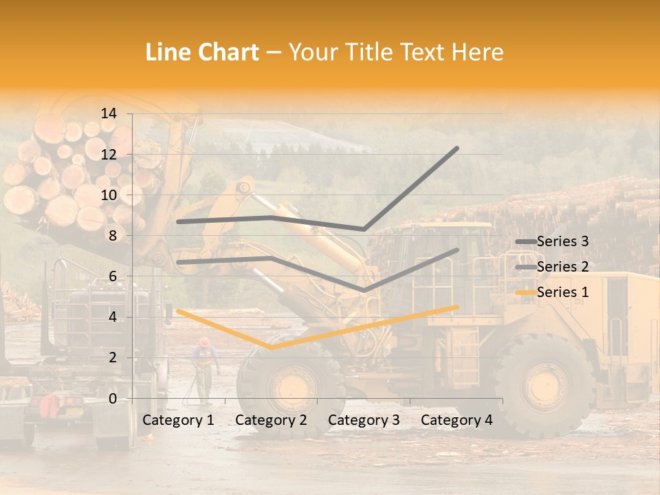 Tractor Loading Forest PowerPoint Template