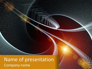 Illustration Of The Digital World PowerPoint Template