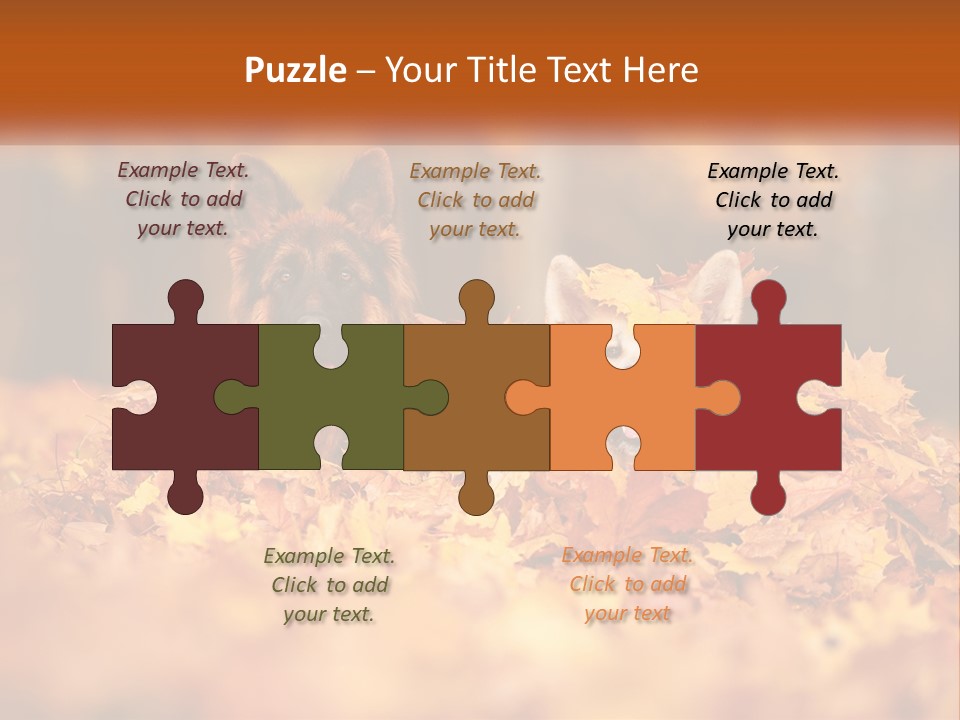 Dogs Play In Writing PowerPoint Template