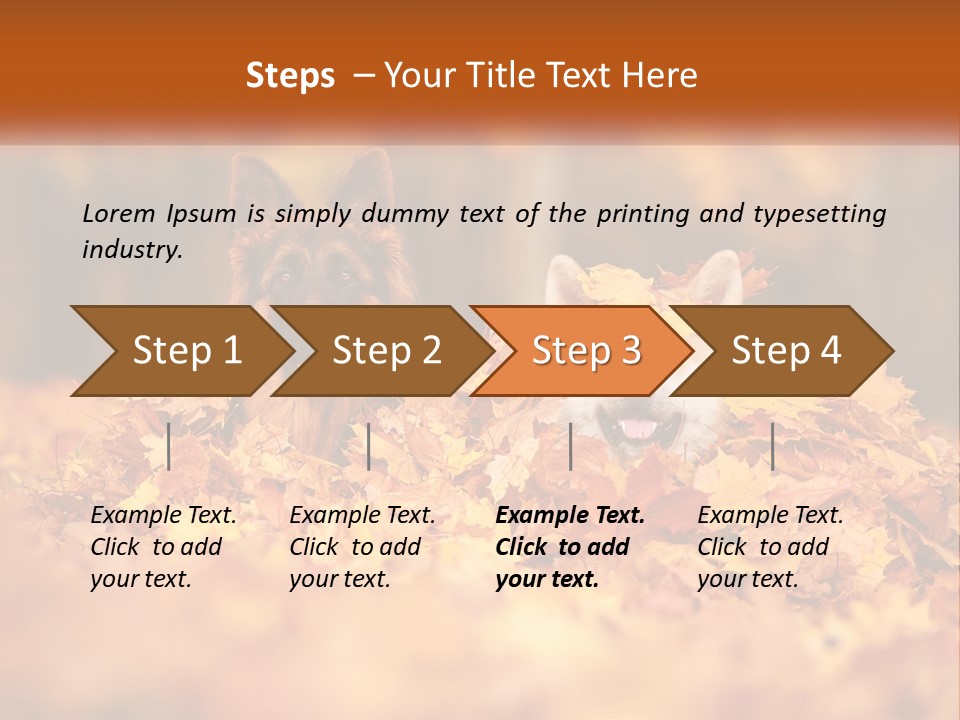 Dogs Play In Writing PowerPoint Template