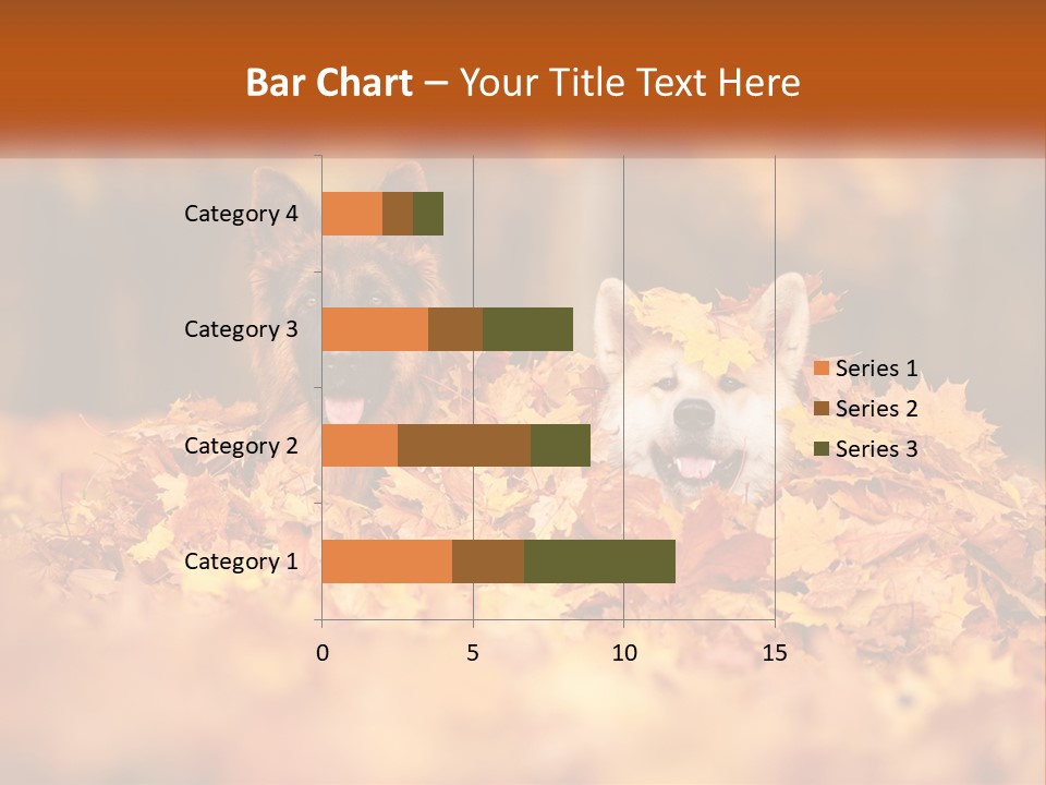 Dogs Play In Writing PowerPoint Template