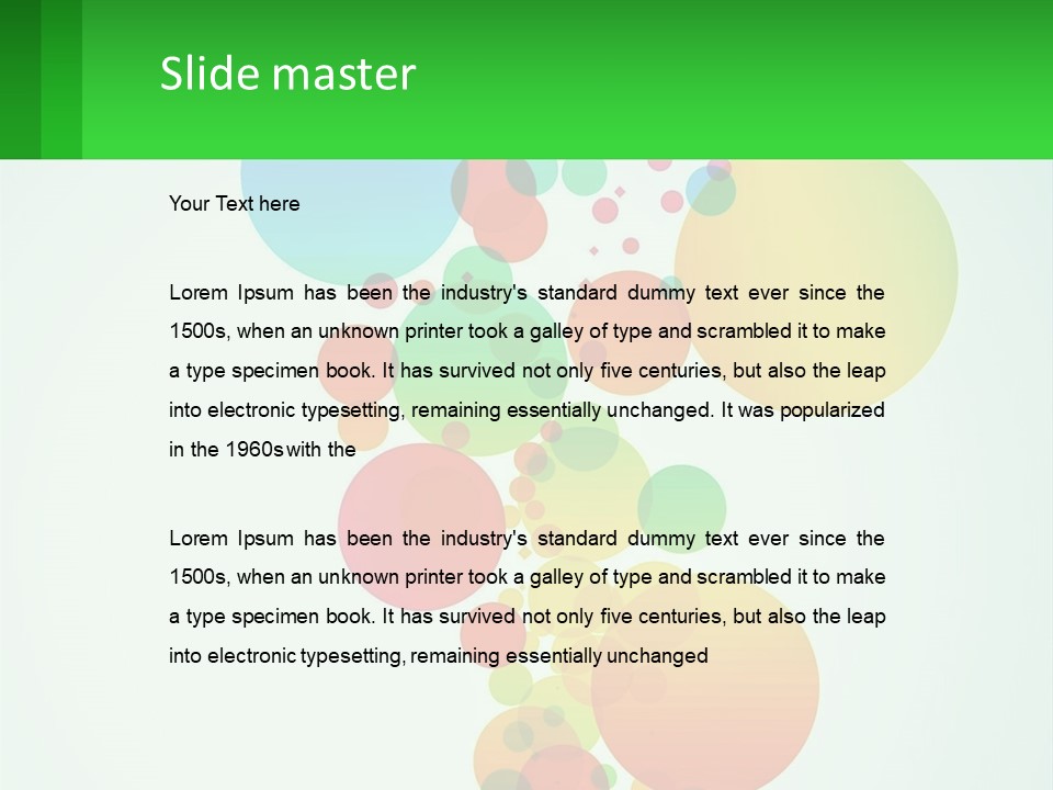 Illustration Of Circles PowerPoint Template