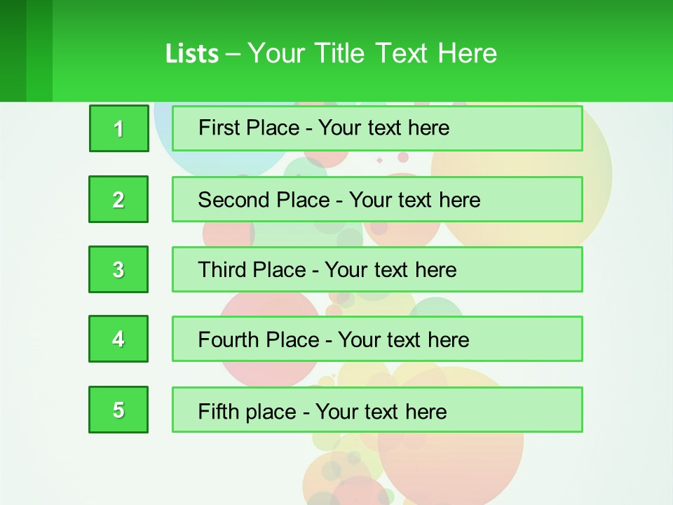 Illustration Of Circles PowerPoint Template