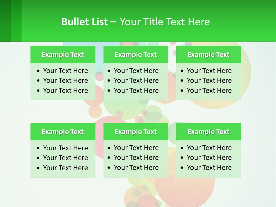 Illustration Of Circles PowerPoint Template