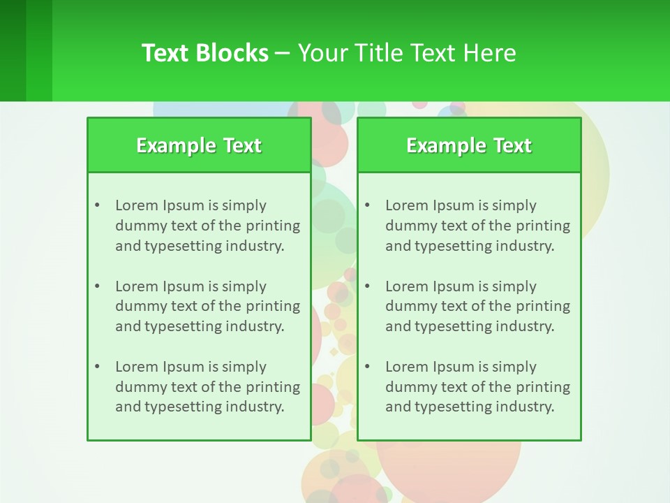 Illustration Of Circles PowerPoint Template